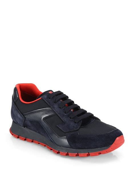 blue prada runners|prada sneakers return policy.